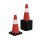 HAGO24 9er Set Warnkegel Verkehrsleitkegel Pylon Hütchen 51cm Absperrkegel Reflektierend Flexibel Witterungsbeständig