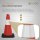 HAGO24 9er Set Warnkegel Verkehrsleitkegel Pylon Hütchen 51cm Absperrkegel Reflektierend Flexibel Witterungsbeständig