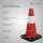 HAGO24 9er Set Warnkegel Verkehrsleitkegel Pylon Hütchen 51cm Absperrkegel Reflektierend Flexibel Witterungsbeständig