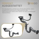 HAGO24 Einbauspüle 45x45cm Edelstahl Küchenspüle Spülbecken Eckig Ablaufgarnitur Schallschutz Universal Silber Seifenspender