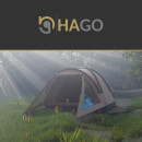 HAGO24 Ultraleichtes Igluzelt Kuppelzelt Campingzelt Outdoor 3 Personen Wasserdicht Vorzelt Glasfaserstangen Belüftung Insektenschutz