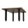 HAGO24 Tischbeine Set 4 Stück Möbelfuß Stahl schwarz 4x4cm höhenverstellbar 30cm Couchtischbank DIY Tischgestell Schraubfüße I-Design