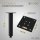 HAGO24 Tischbeine Set 4 Stück Möbelfuß Stahl schwarz 4x4cm höhenverstellbar 30cm Couchtischbank DIY Tischgestell Schraubfüße I-Design
