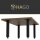 HAGO24 Tischbeine Set 4 Stück Möbelfuß Stahl schwarz 4x4cm höhenverstellbar 30cm Couchtischbank DIY Tischgestell Schraubfüße I-Design