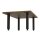 HAGO24 Tischbeine Set 4 Stück Möbelfuß Stahl Industriell 4x4cm höhenverstellbar 30cm Couchtischbank DIY Tischgestell Schraubfüße I-Design