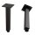 HAGO24 Tischbeine Set 4 Stück Möbelfuß Stahl Industriell 4x4cm höhenverstellbar 30cm Couchtischbank DIY Tischgestell Schraubfüße I-Design