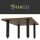 HAGO24 Tischbeine Set 4 Stück Möbelfuß Stahl Industriell 4x4cm höhenverstellbar 30cm Couchtischbank DIY Tischgestell Schraubfüße I-Design
