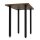 HAGO24 Tischbeine Set 4 Stück Möbelfuß Stahl schwarz 4x4cm höhenverstellbar 72cm Couchtischbank DIY Tischgestell Schraubfüße I-Design