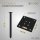 HAGO24 Tischbeine Set 4 Stück Möbelfuß Stahl schwarz 4x4cm höhenverstellbar 72cm Couchtischbank DIY Tischgestell Schraubfüße I-Design