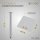 HAGO24 Tischbeine Set 4 Stück Möbelfuß Stahl weiß 4x4cm höhenverstellbar 72cm Couchtischbank DIY Tischgestell Schraubfüße I-Design
