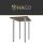 HAGO24 Tischbeine Set 4 Stück Möbelfuß Stahl weiß 4x4cm höhenverstellbar 72cm Couchtischbank DIY Tischgestell Schraubfüße I-Design