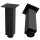 HAGO24 Tischbeine Set 4 Stück Möbelfuß Stahl Schwarz 8x8cm höhenverstellbar 30cm Couchtischbank DIY Tischgestell Schraubfüße I-Design