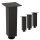 HAGO24 Tischbeine Set 4 Stück Möbelfuß Stahl Industriell 8x8cm höhenverstellbar 30cm Couchtischbank DIY Tischgestell Schraubfüße I-Design