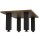 HAGO24 Tischbeine Set 4 Stück Möbelfuß Stahl Industriell 8x8cm höhenverstellbar 30cm Couchtischbank DIY Tischgestell Schraubfüße I-Design