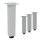 HAGO24 Tischbeine Set 4 Stück Möbelfuß Stahl Weiß 8x8cm höhenverstellbar 42cm Couchtischbank DIY Tischgestell Schraubfüße I-Design