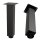 HAGO24 Tischbeine Set 4 Stück Möbelfuß Stahl Industriell 8x8cm höhenverstellbar 42cm Couchtischbank DIY Tischgestell Schraubfüße I-Design