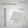 HAGO24 Tischbeine Set 4 Stück Möbelfuß Stahl Weiß 8x8cm höhenverstellbar 72cm Couchtischbank DIY Tischgestell Schraubfüße I-Design