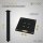 HAGO24 Tischbeine Set 4 Stück Möbelfuß Stahl Schwarz 8x8cm höhenverstellbar 90cm Couchtischbank DIY Tischgestell Schraubfüße I-Design