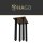 HAGO24 Tischbeine Set 4 Stück Möbelfuß Stahl Schwarz 8x8cm höhenverstellbar 90cm Couchtischbank DIY Tischgestell Schraubfüße I-Design