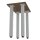 HAGO24 Tischbeine Set 4 Stück Möbelfuß Stahl Weiß 8x8cm höhenverstellbar 90cm Couchtischbank DIY Tischgestell Schraubfüße I-Design