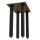 HAGO24 Tischbeine Set 4 Stück Möbelfuß Stahl Industriell 8x8cm höhenverstellbar 90cm Couchtischbank DIY Tischgestell Schraubfüße I-Design
