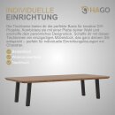 HAGO24 Tischbeine Set 4 Stück Möbelfuß schräg 96° Stahl schwarz 4x4cm 30cm Couchtischbank DIY Tischgestell Schraubfüße