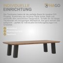 HAGO24 Tischbeine Set 4 Stück Möbelfuß schräg 96° Stahl grau 8x8cm 30cm Couchtischbank DIY Tischgestell Schraubfüße