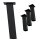 HAGO24 Tischbeine Set 4 Stück Möbelfuß schräg 96° Stahl schwarz 8x8cm 42cm Couchtischbank DIY Tischgestell Schraubfüße