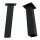 HAGO24 Tischbeine Set 4 Stück Möbelfuß schräg 96° Stahl schwarz 8x8cm 42cm Couchtischbank DIY Tischgestell Schraubfüße
