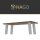 HAGO24 Tischbeine Set 4 Stück Möbelfuß schräg 96° Stahl weiß 8x8cm 42cm Couchtischbank DIY Tischgestell Schraubfüße