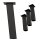 HAGO24 Tischbeine Set 4 Stück Möbelfuß schräg 96° Stahl grau 8x8cm 42cm Couchtischbank DIY Tischgestell Schraubfüße