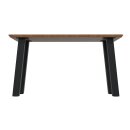 HAGO24 Tischbeine Set 4 Stück Möbelfuß schräg 96° Stahl schwarz 8x8cm 72cm Couchtischbank DIY Tischgestell Schraubfüße