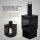 HAGO24 Gartenkamin eckig Terrassenofen Gartenofen Stahl Schwarz Schürhaken Feuerstelle Kaminofen Outdoor Terrassenkamin Kaminrohr