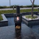HAGO24 Gartenkamin rund Terrassenofen Gartenofen Stahl...