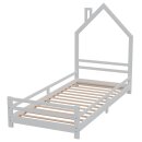 HAGO24 Kinderbett Hausbett Spielbett Massivholz 90x200cm...