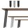 HAGO® 4er Set Tischbein Möbelfüße Stahl Bankfüße Stuhlbein 30-90cm 4x4 8x8 96°