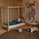 HAGO24 Kinderbett Fußballtor Jugendbett Einzelbett...
