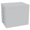 HAGO24 Aktenschrank Weiß Schubladenschrank 5 Schubladen Stahlschrank Schreibtisch Organizer DIN A4 Etikettenhalter Bürocontainer Homeoffice Ablagefach Dokumentenschrank