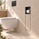 HAGO24 WC Modul Edelstahl Schwarz Einbauschrank Unterputz...