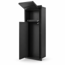HAGO24 WC Modul Edelstahl Schwarz Schlitz Einbauschrank...