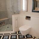 HAGO24 WC Modul Edelstahl Schwarz Schlitz Einbauschrank...