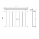 HAGO24 Französischer Balkon Fenstergitter Geländer Edelstahl Stabgeländer 100x90cm Julietbalustrade Scheinbalkon Vorstellbalkon Brüstungsgitter Austrittsbalkon
