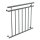 HAGO24 Französischer Balkon Fenstergitter Geländer Edelstahl Stabgeländer 100x90cm Julietbalustrade Scheinbalkon Vorstellbalkon Brüstungsgitter Austrittsbalkon