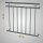 HAGO24 Französischer Balkon Fenstergitter Geländer Edelstahl Stabgeländer 100x90cm Julietbalustrade Scheinbalkon Vorstellbalkon Brüstungsgitter Austrittsbalkon