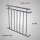 HAGO24 Französischer Balkon Fenstergitter Geländer Edelstahl Stabgeländer 100x90cm Julietbalustrade Scheinbalkon Vorstellbalkon Brüstungsgitter Austrittsbalkon