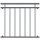HAGO24 Französischer Balkon Fenstergitter Geländer Edelstahl Stabgeländer 100x90cm Julietbalustrade Scheinbalkon Vorstellbalkon Brüstungsgitter Austrittsbalkon