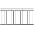 HAGO24 Französischer Balkon Fenstergitter Geländer Edelstahl Stabgeländer 184x90cm Julietbalustrade Scheinbalkon Vorstellbalkon Brüstungsgitter Austrittsbalkon