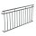 HAGO24 Französischer Balkon Fenstergitter Geländer Edelstahl Stabgeländer 184x90cm Julietbalustrade Scheinbalkon Vorstellbalkon Brüstungsgitter Austrittsbalkon