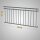 HAGO24 Französischer Balkon Fenstergitter Geländer Edelstahl Stabgeländer 184x90cm Julietbalustrade Scheinbalkon Vorstellbalkon Brüstungsgitter Austrittsbalkon