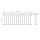 HAGO24 Französischer Balkon Fenstergitter Geländer Edelstahl Stabgeländer 184x90cm Julietbalustrade Scheinbalkon Vorstellbalkon Brüstungsgitter Austrittsbalkon